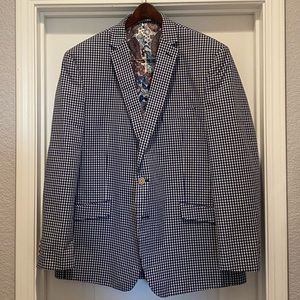 Mens Van Heusen Studio Gingham Sport Coat XL